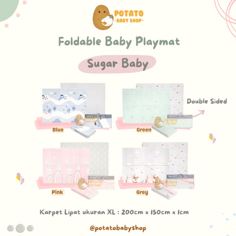 Sugarbaby - Foldable Baby Playmat nature Series Karpet Lipat Sugar Baby