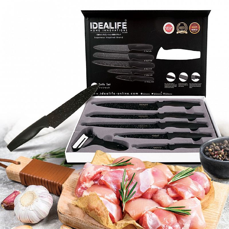 Idealife Knife Set - Pisau Set Dapur Keramik 5 PCS IL-160 IL160