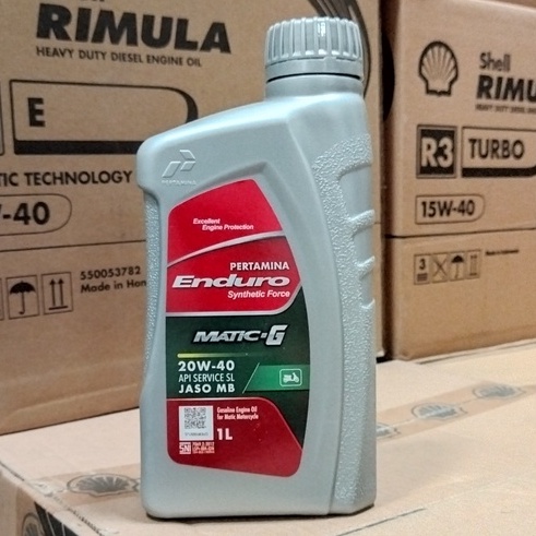 OLI MESIN MOTOR MATIC SCOOTER PERTAMINA ENDURO MATIC-G 20W-40 1 LITER