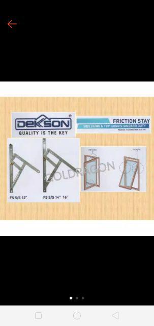 Engsel Casement 12 Dekkson Sus304 (friction Stay 12 Dks Sus304)