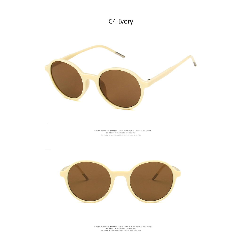 Korean fashion ins round frame trendy sunglasses