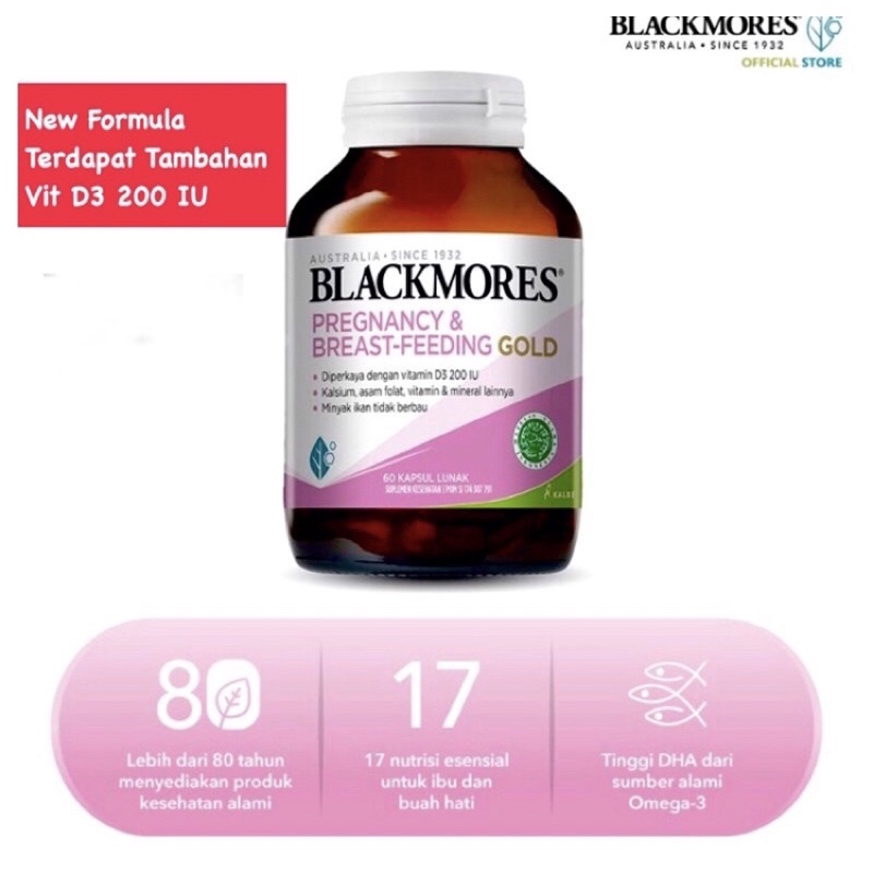 BLackmores Pregnancy Breasfeeding 60 Kapsul