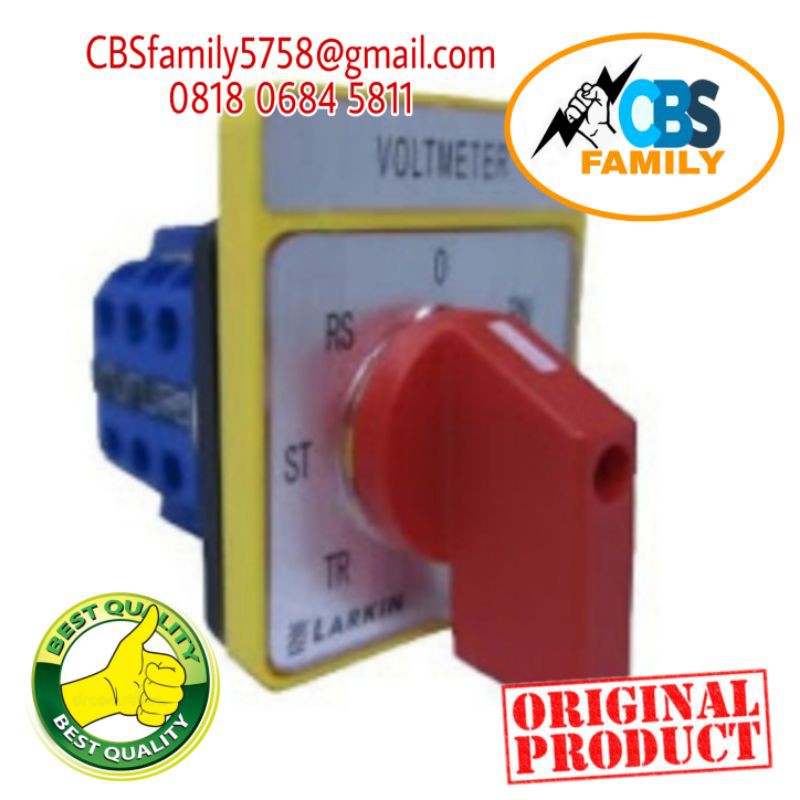 Cam Switch / Voltmeter Switch merk Larkin type LW-7V-48