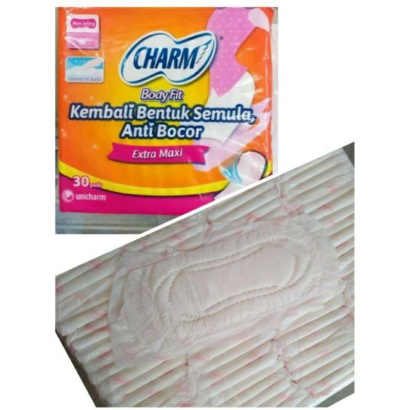 pembalut charm repack isi 50pcs 23cm sayap dan tak sayap