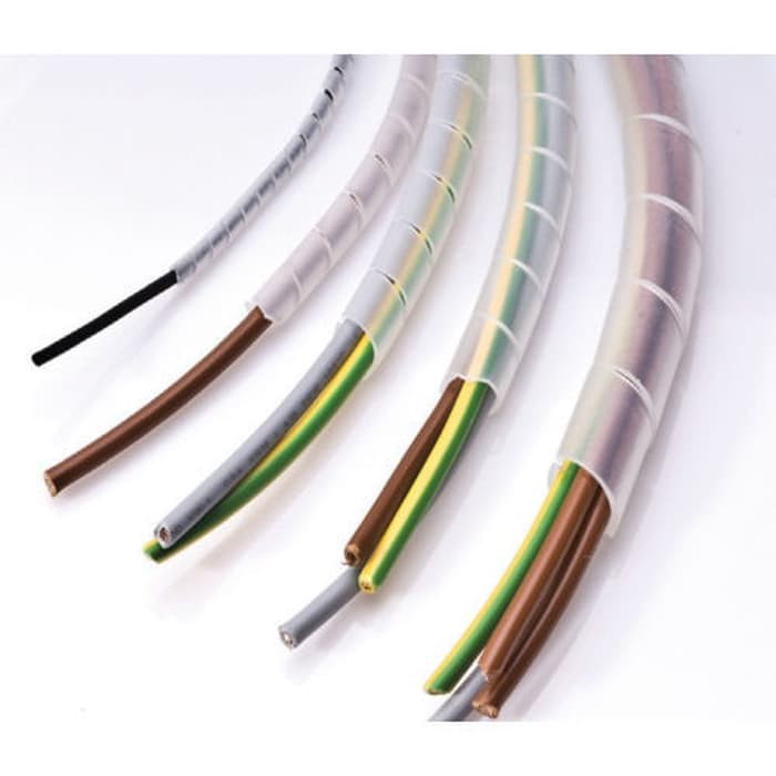 Spiral wrapping band 12 mm per 1 meter untuk pelindung kabel