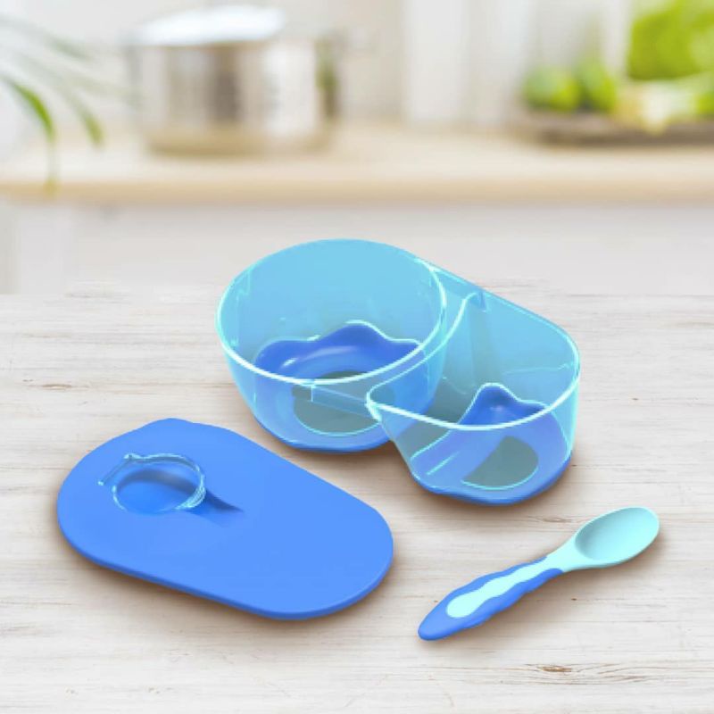 BABY SAFE Babysafe Divided Bowl with Spoon Mangkok bayi Bersekat