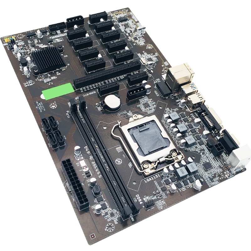 B250 Motherboard Btc Mining 12 Usb 3.0 Ke Pci-E Interface Untuk Lga1151 Ddr4