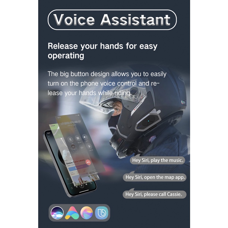 NOECI GoTalk 4 Bluetooth Intercom Helm Gotalk4 Alternatif Ejeas Q7 V6 PRO-8