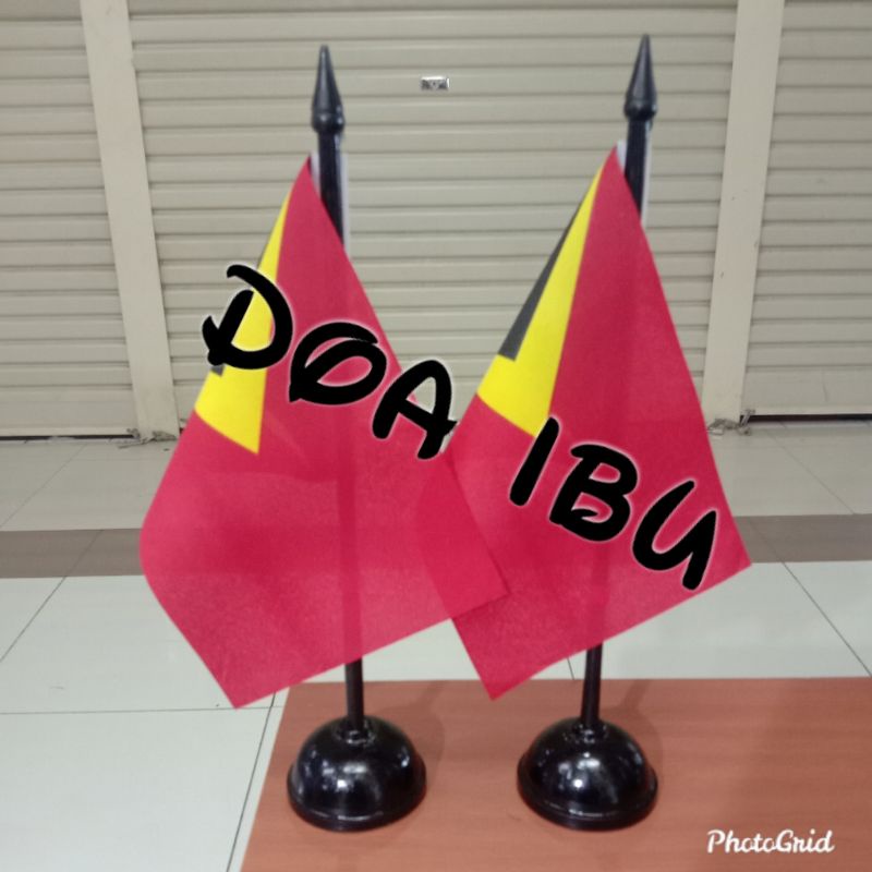 

best seller tiang kayu meja+bendera TIMUR LESTE ready stock