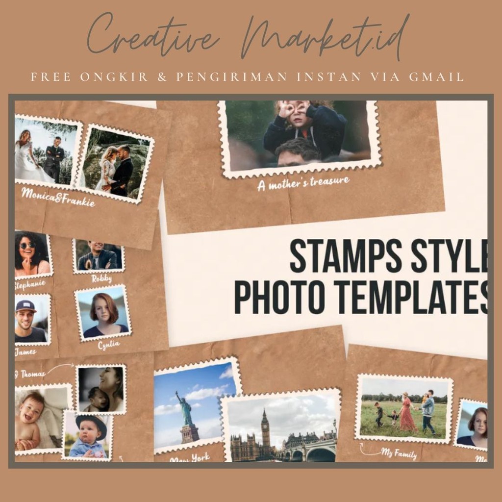 

Pro Stamps Style Photo Templates - Creative Market.id