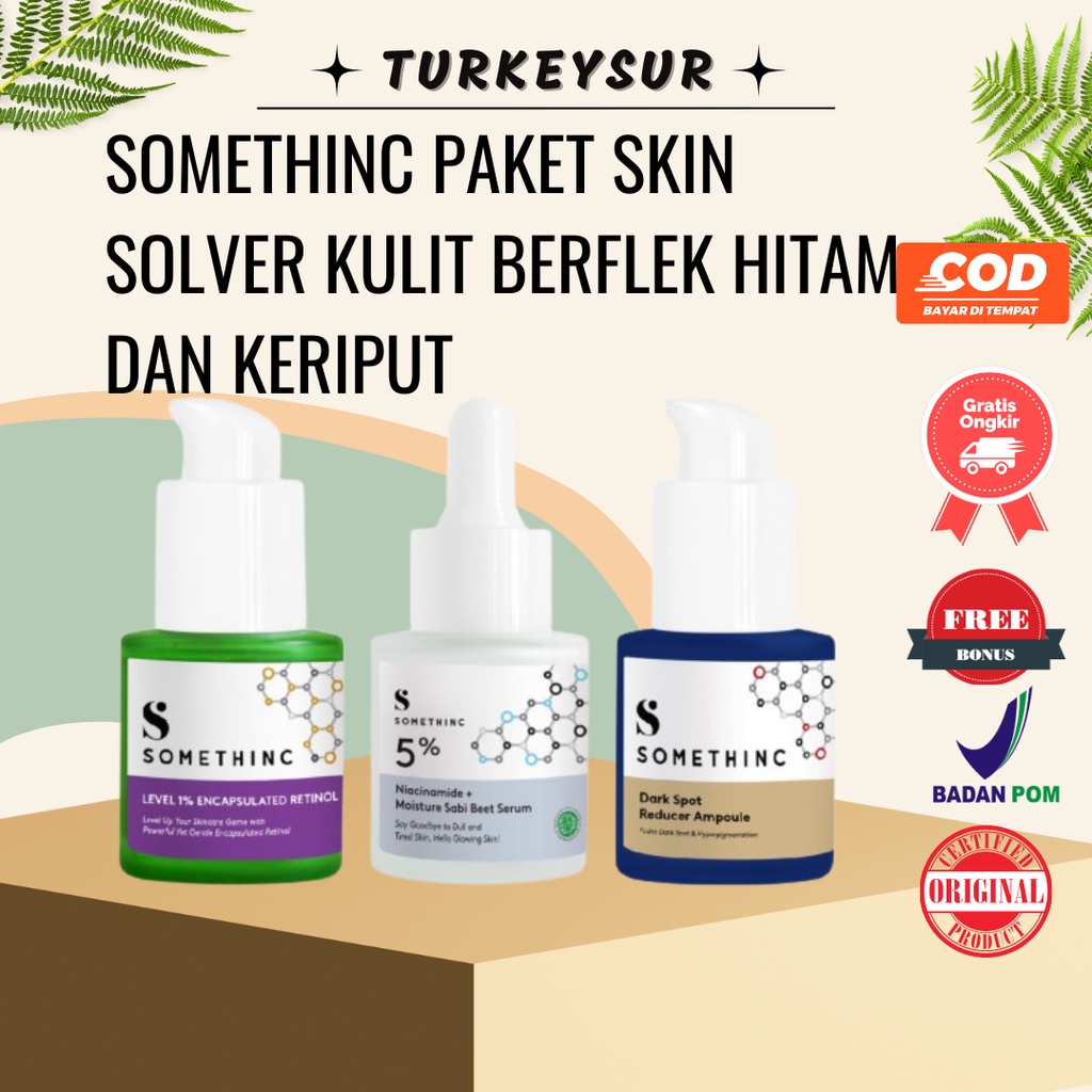 Jual Somethinc Skin Solver Kulit Berflek Hitam Dan Keriput Kit Paket Skincare Level 1 8110