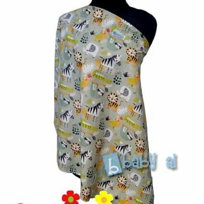 Nursing Cover Penutup Menyusui Merk Baby Al - 1 Lapis Aneka Motif