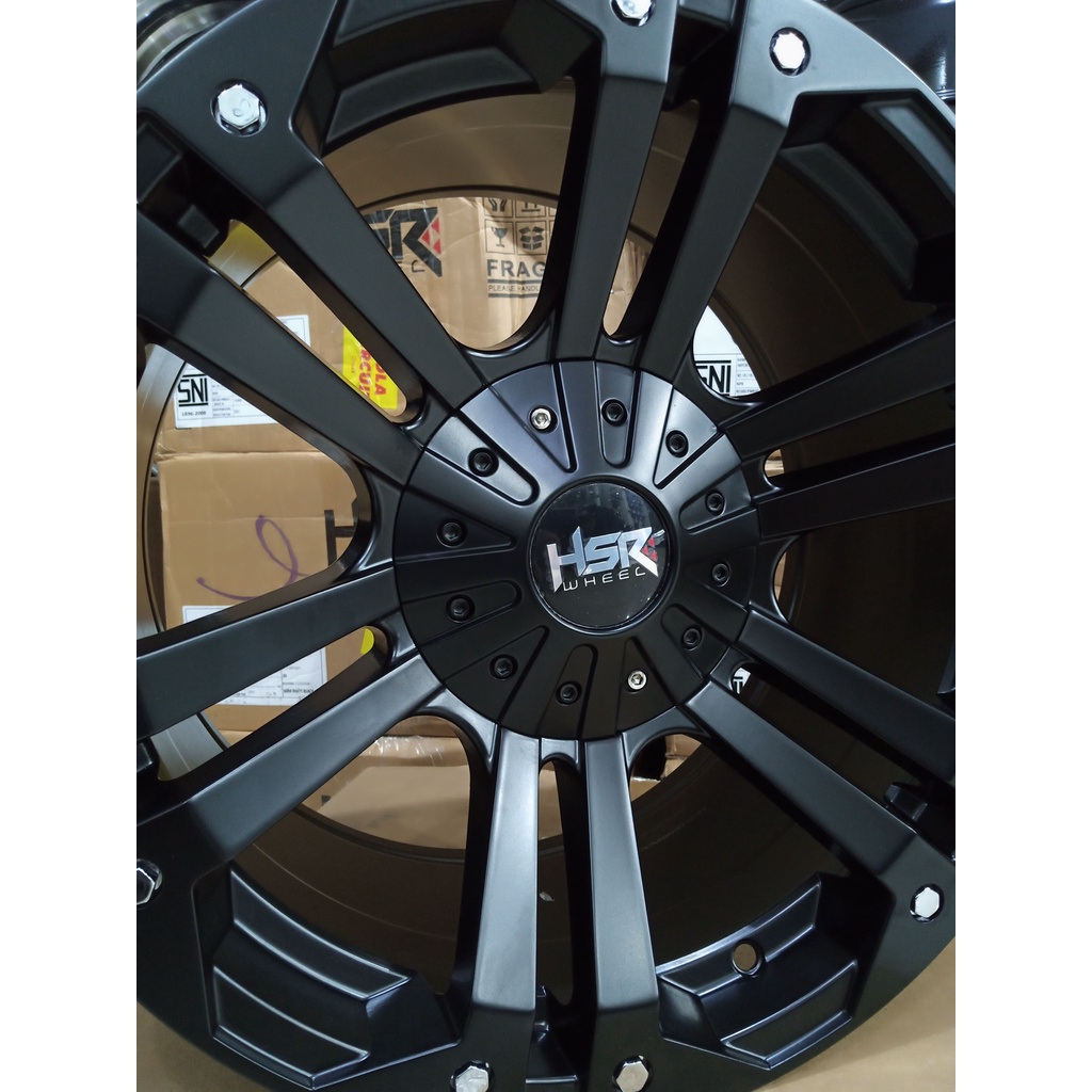 Terbaru pelek mobil Dmax triton ring 17 HSR wheel baut 6 lebar 9 velg mobil HSR wheel mongo r17 leba
