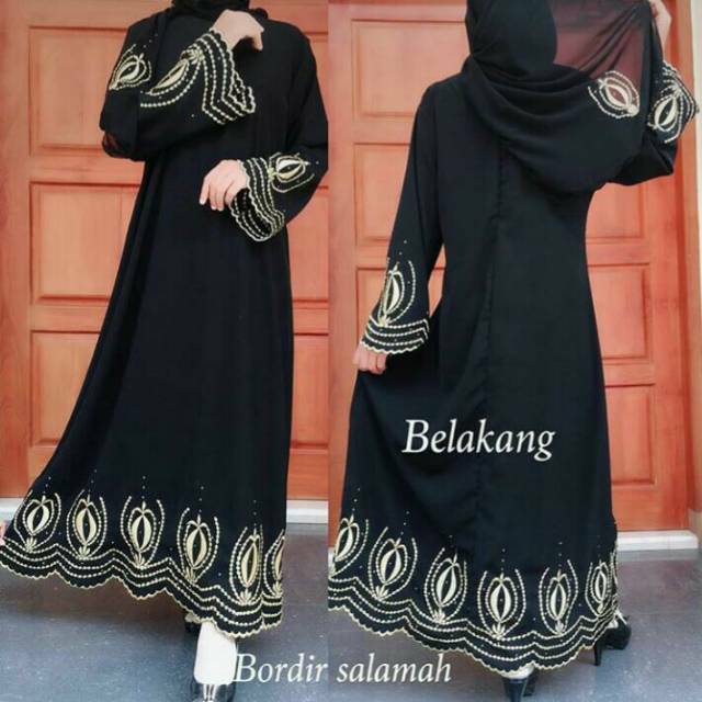  Baju  Gamis  Abaya Arab  Hitam  Gamis  Abaya Turkey Gamis  