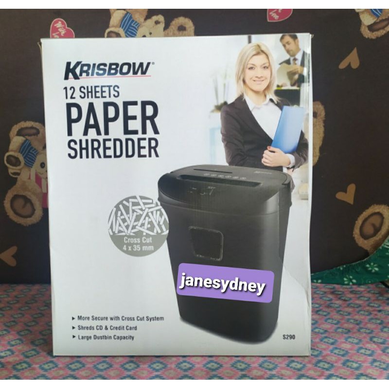 Jual Mesin Penghancur Kertas S290 25l Krisbow Paper Shredder Shopee Indonesia 1366