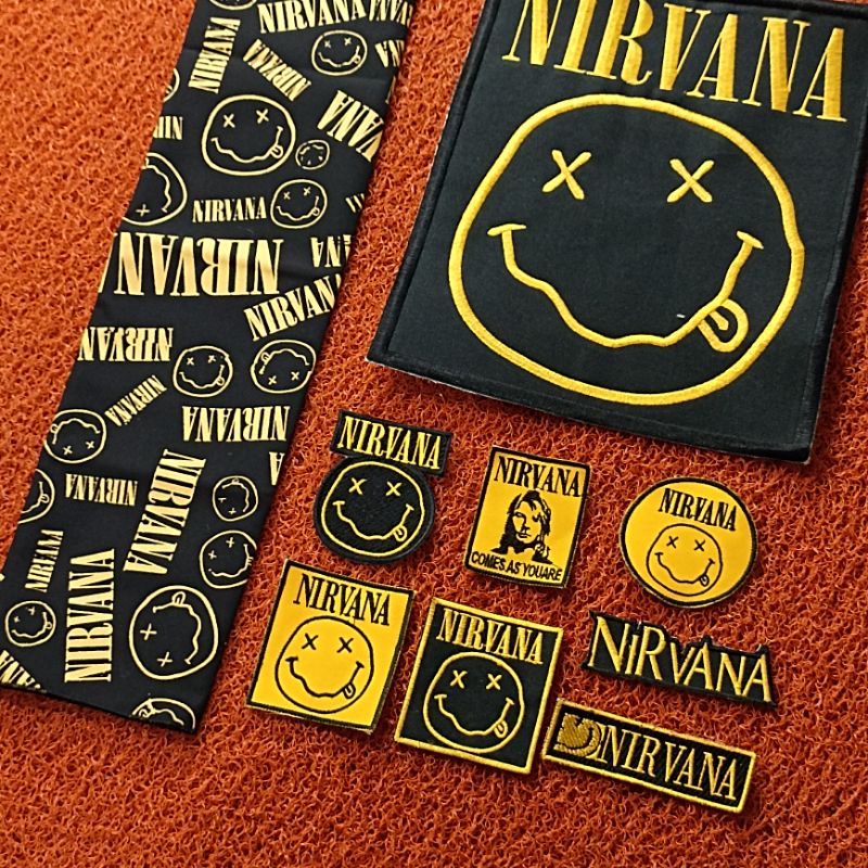 PATCH BORDIR / BACKPATCH BORDIR  NIRVANA free Slayer Bandana Best Seller