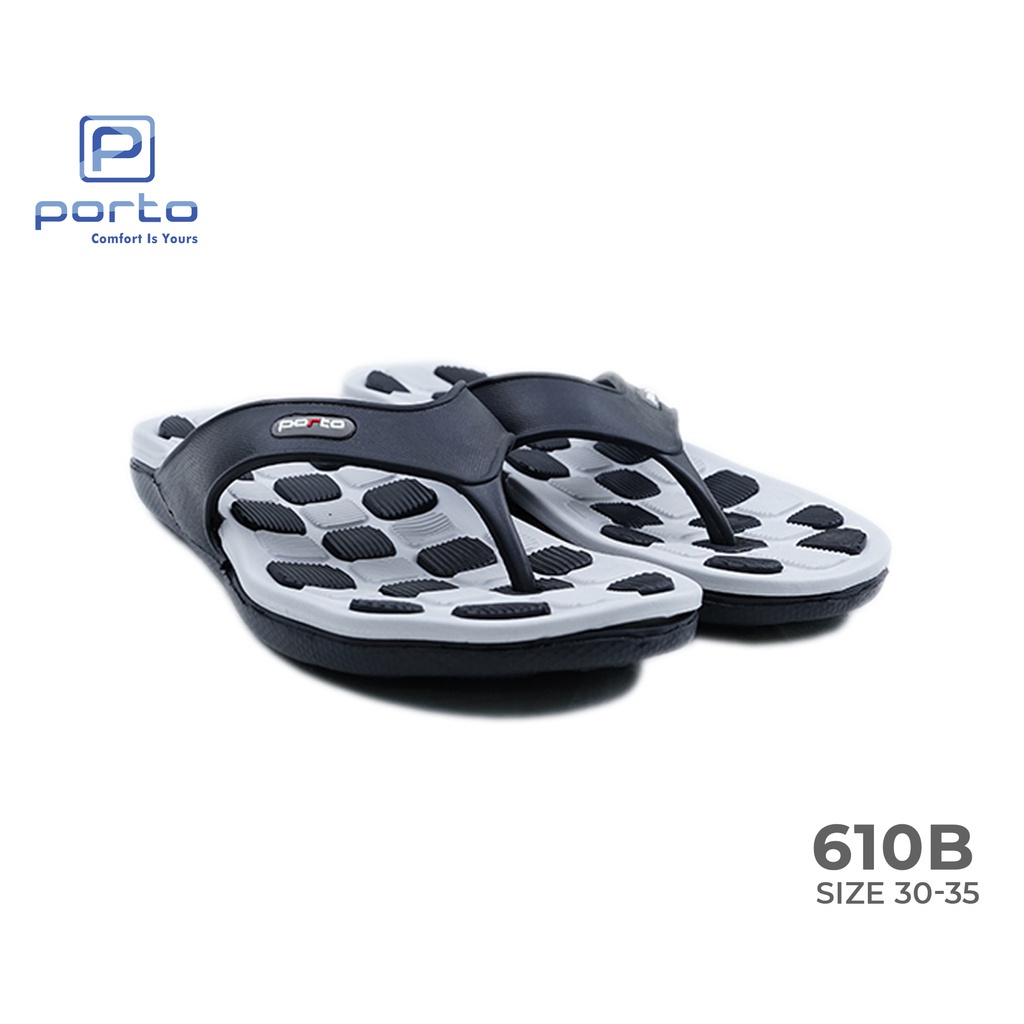 gos PORTO 610B Sandal Anak Laki 5-8 Tahun Sandal Jepit Anti Slip Anti r Anti bau Terbaru