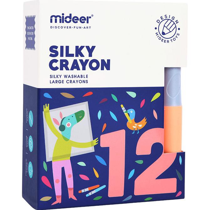 

Promo Mideer Silky Crayon 12 pcs/24 pcs mainan edukasi alat tulis mengambar - 12 Pcs