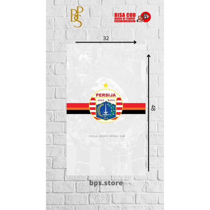 POSTER HIASAN DINDING PERSIJA JAKARTA - POSTER PERSIJA JAKARTA - POSTER SEPAKBOLA - WALLDECOOR - HIA