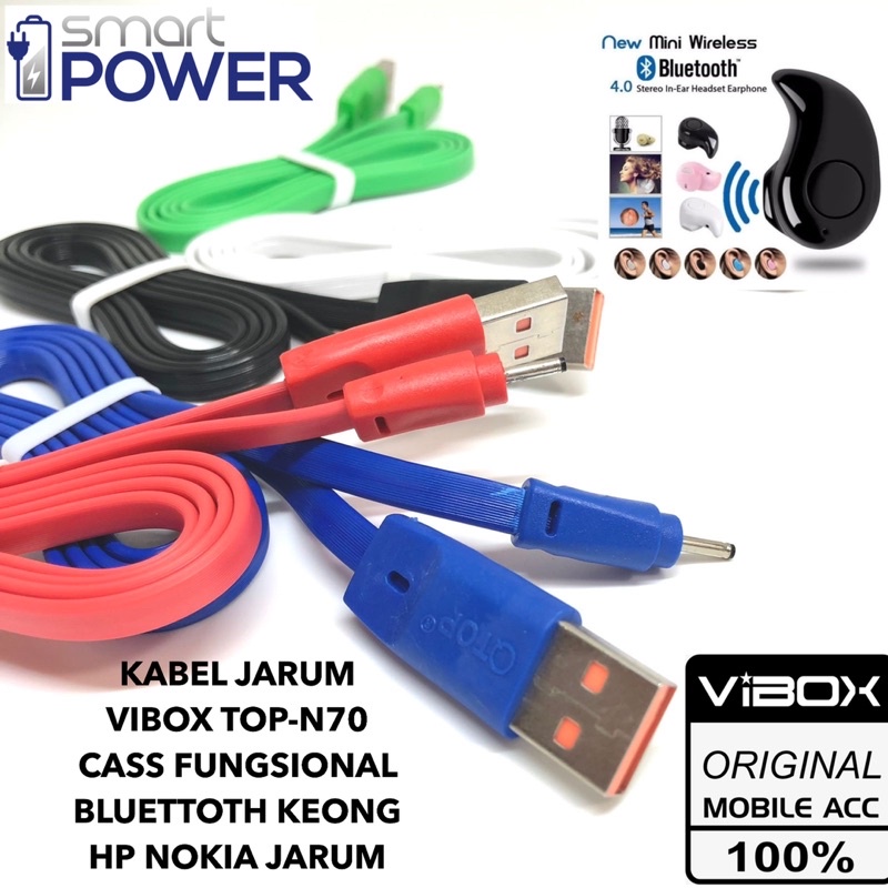 vibox kabel charger jarum bluetooth keong mini kabel cass nokia TOP-N70 N95 high speed