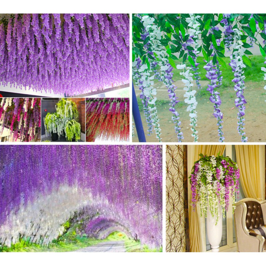 WISTERIA Dekor Wedding  Hias Artifisial Acara indoor outdoor