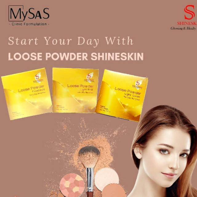 LOOSE POWDER SHINESKIN( bedak tabur shineskin)