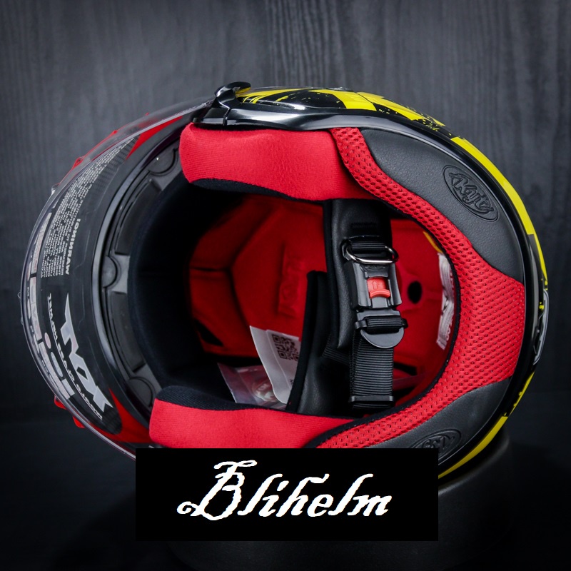 HELM KYT DJMARU #16 CRYMSON YELLOW BLACK KYT DJ MARU -16 HALF FACE HELMET-5