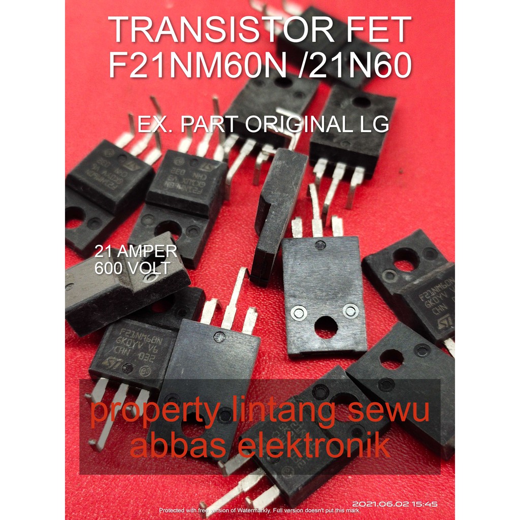 TRANSISTOR FET F21NM60N 21N60  original korea ex LG