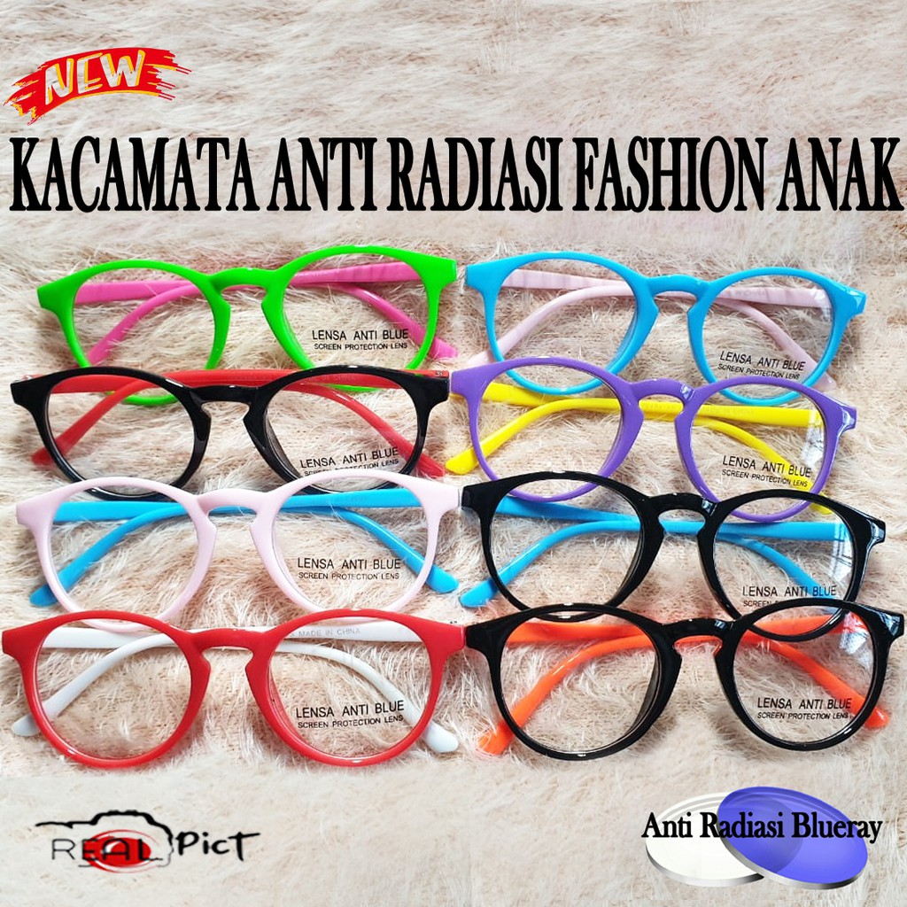 Kacamata Anak Anti Radiasi Blue Ray (Design Korea) Laki-laki &amp; Perempuan Kacamata Komputer Glasses