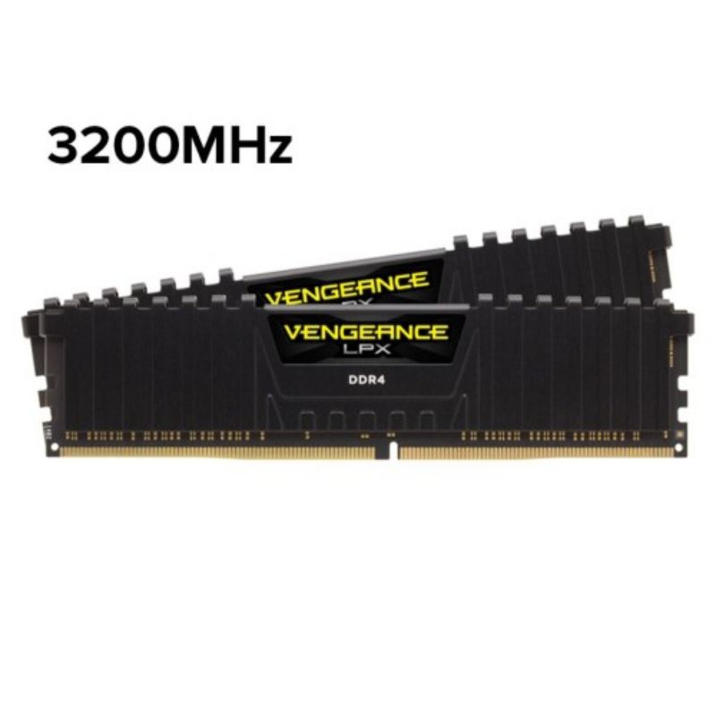 RAM PC CORSAIR DDR4 32GB (16X2) 3200MHZ VENGEANCE LPX CMK32GX4M2E3200C16