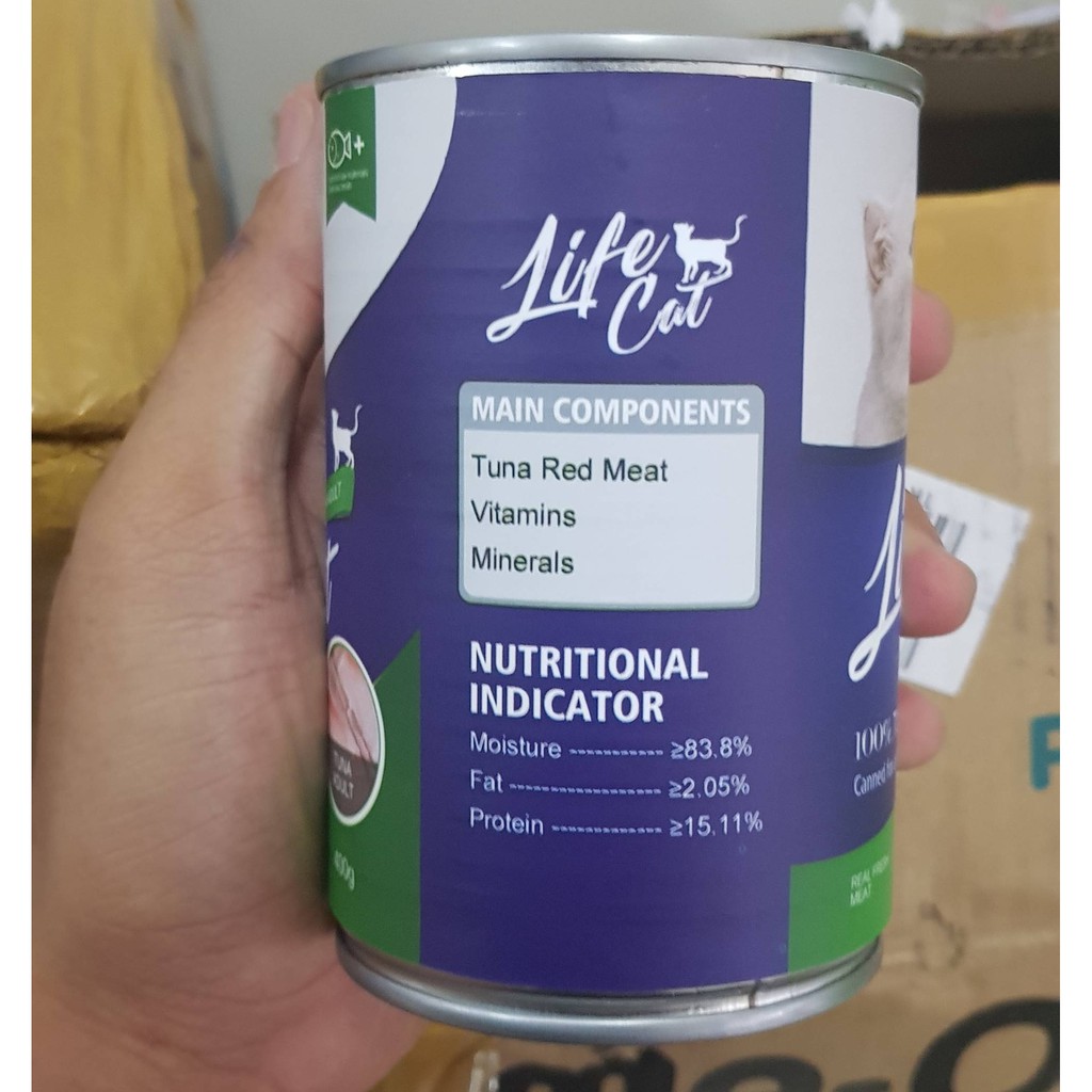 Makanan Basah Kaleng Kucing Dewasa Life Cat Tuna 400 Gram Wet Food