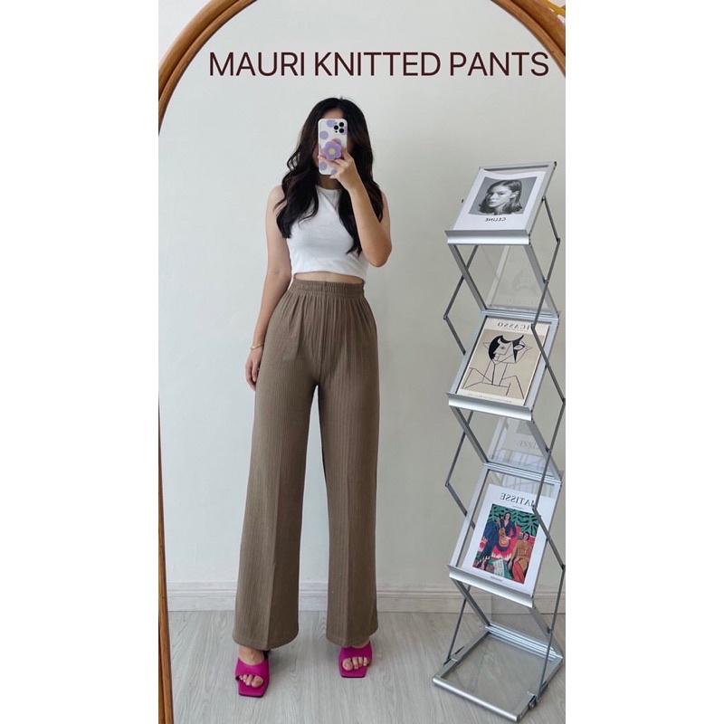 kulot knitted / mauri kulot / kulot stretch / kulot knitt pants