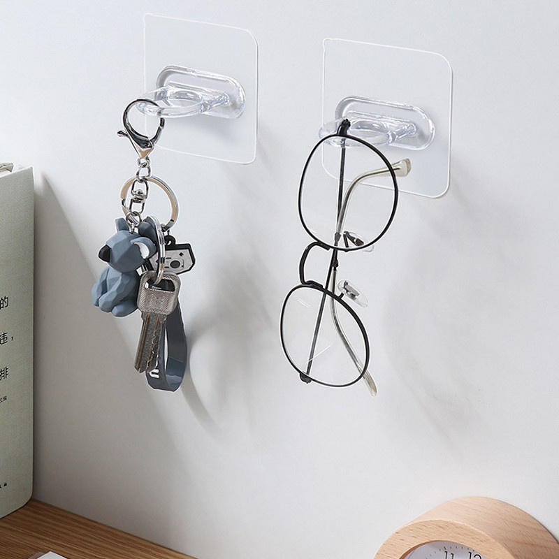 1PC Creative Wall Hanging Storage Hook / Nail-Free Space Saving Door Storage Self Adhesive Rack Hanger / Home Office Simple Storage Holder