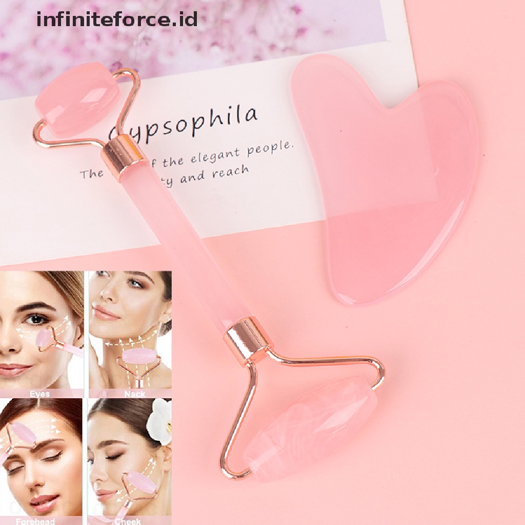 Infiniteforce.id Roller Gua Sha Resin Alat Pijat Wajah / Tubuh Anti Aging / Kerut