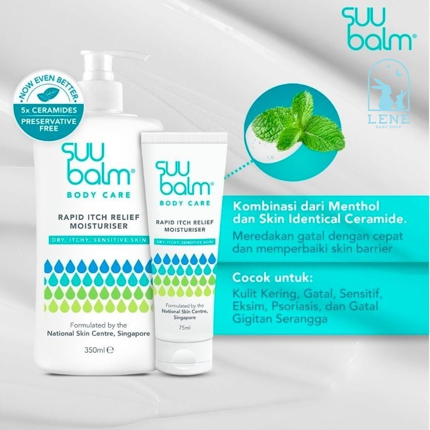 Suu Balm Rapid Itch Relief Moisturiser Adult 75ml / 350ml