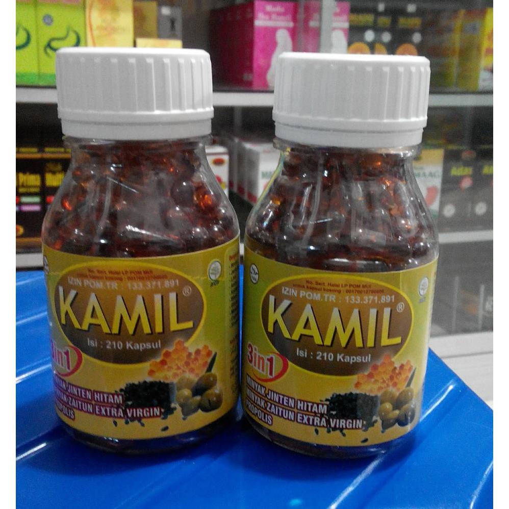 KAPSUL KAMIL 3 IN 1 210 KAPSUL - Kapsul Habbatussauda - Kamil 3 In 1