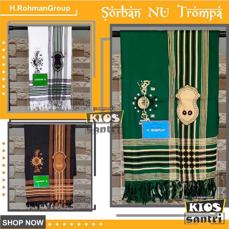 Promo Sorban NU Motif Kombinasi Terompah Ori Premium