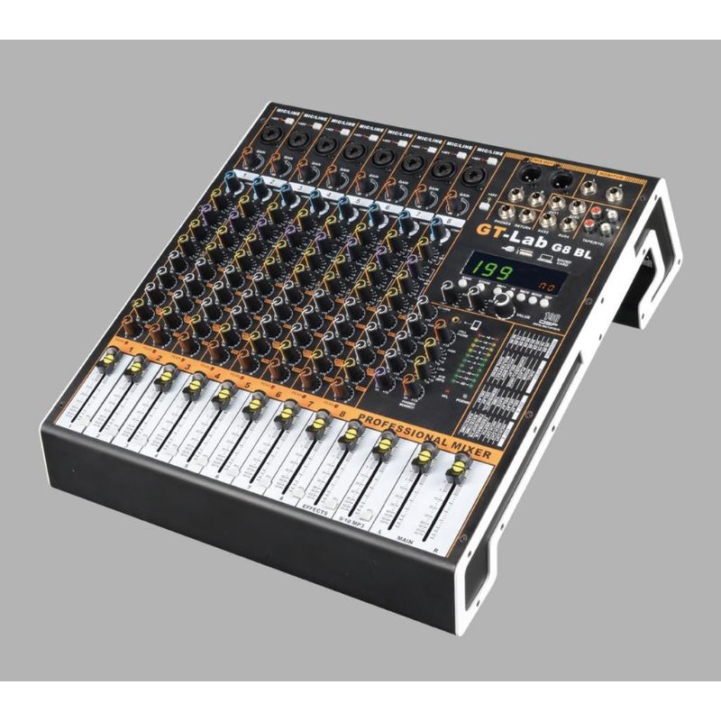 Mixer Audio GT LAB G8 BL/GTLAB G8BL 8CH USB-BLUETOOTH-SOUNDCARD BY RDW ORIGINAL
