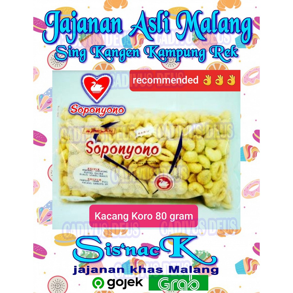 KACANG KORO - SNACK KORO - SOPONYONO ASLI MALANG - 150GR