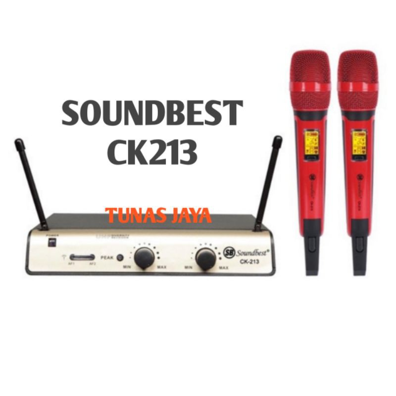MIC WIRELESS SOUNDBEST CK213 SOUNDBEST CK 213 CK213 MERAH CK213MERAH