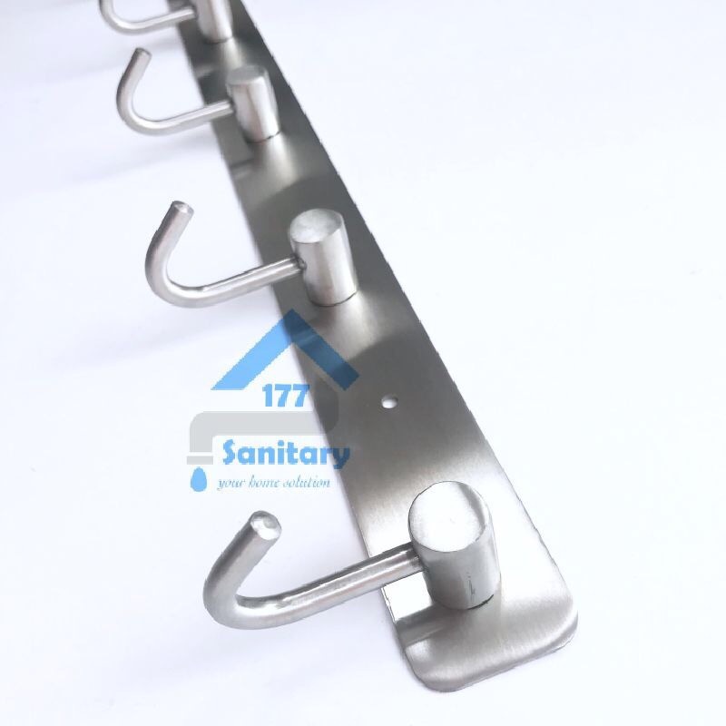 Gantungan Baju 5 Kait Stainless Doff 70925- Kapstok Hook Hooks Cantolan Baju Stenlis 5 kait Minimalis