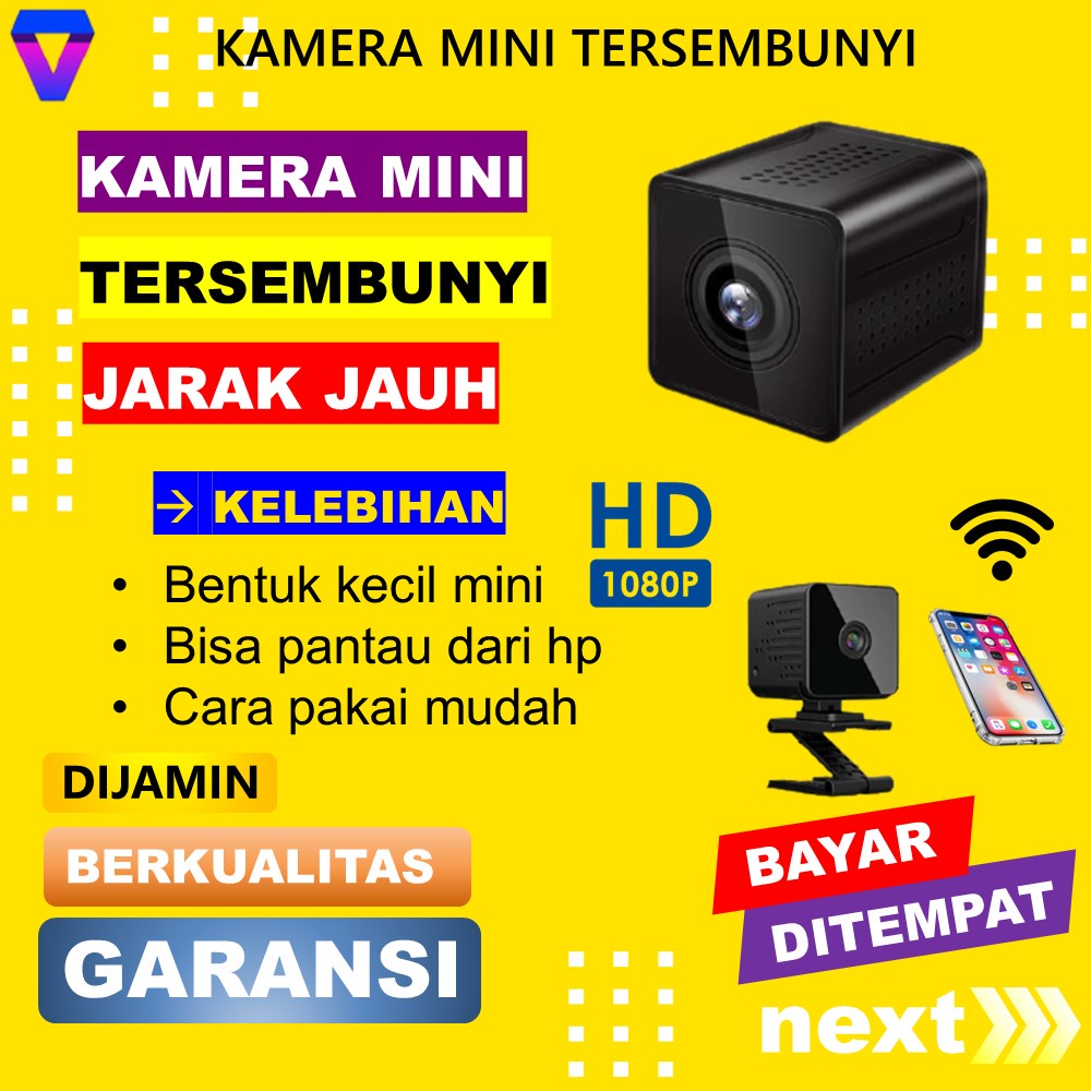 KAMERA PENGINTAI MINI WIFI TANPA KABEL JARAK JAUH CAMERA CCTV KECIL TERSEMBUNYI NIGHT VISION V380 SPYCAM SPY IP CAM HIDDEN CAMERA MATAMATA PENGINTIP TERHUBUNG HP WIRELESS 24 JAM ALAT KEAMANAN RUMAH JS70