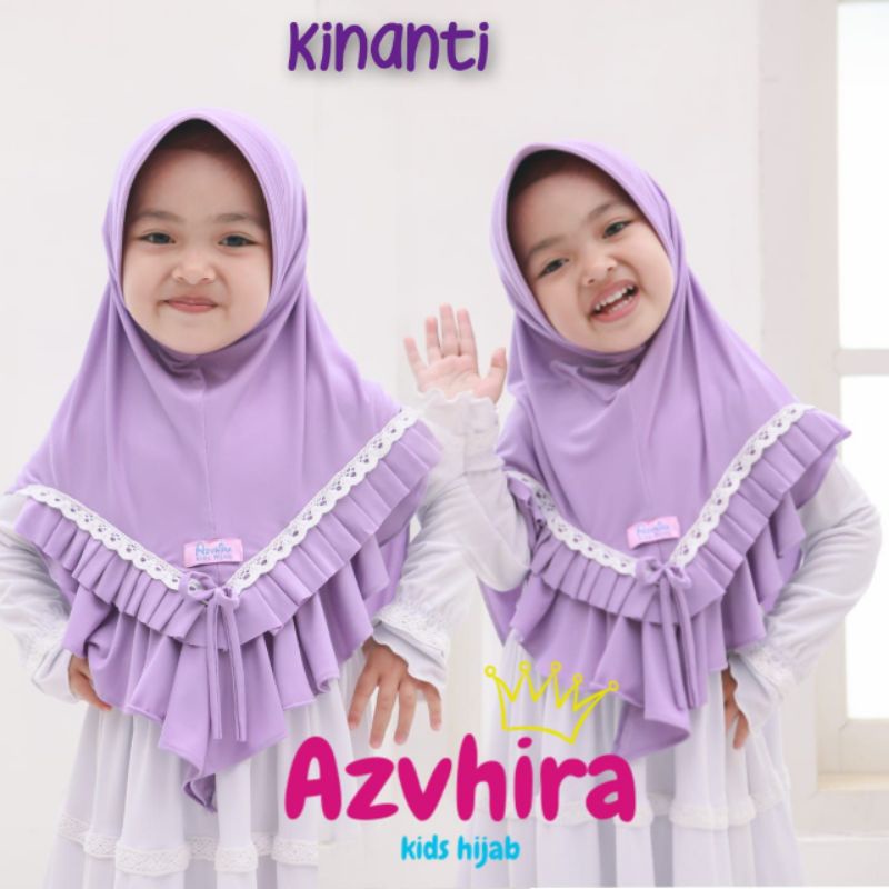 jilbab anak terbaru kinanti renda azvhira