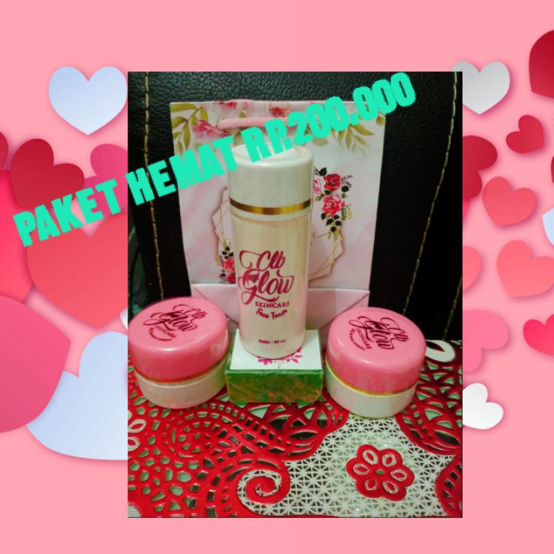 clb glow paket hemat 2 cream