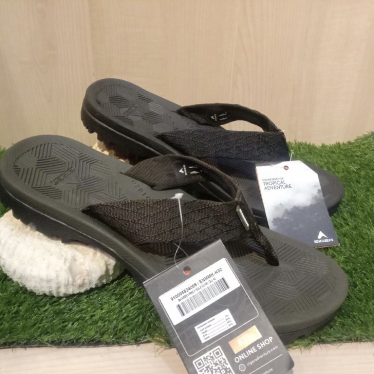 SANDAL/SENDAL EIGER1989-5776 JEPIT BHARDEV PINCH SOLE BLACK/OLIVE - BEST SELLER