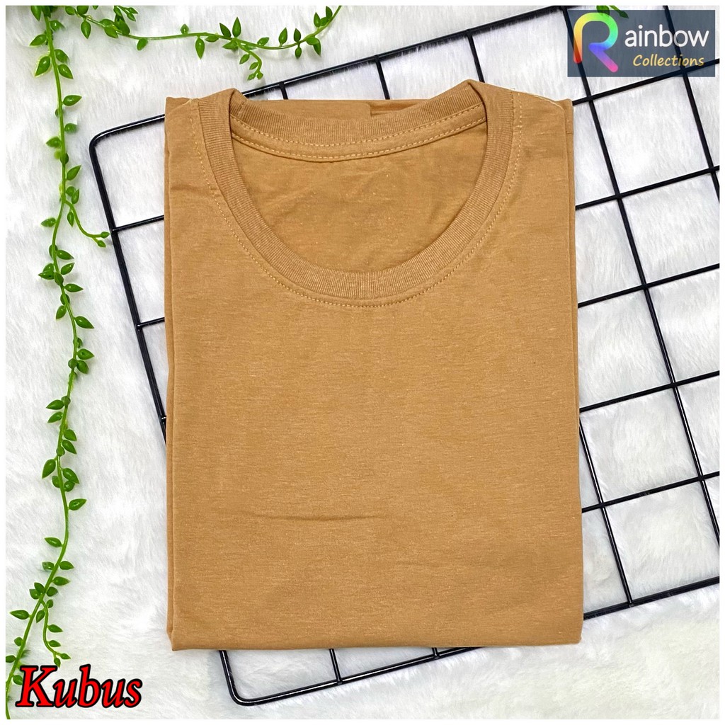 Kaos Polos Anak (2-8 Tahun) Unisex TUTON Teteron / T-shirt polos anak SML-XL