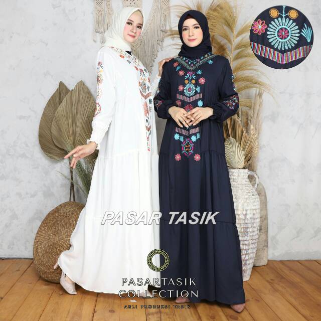 FREE MASKER GAMIS ROYYA ✅WOLLYCREPE ❌MOSCREPE / PASAR TASIK TANAH ABANG