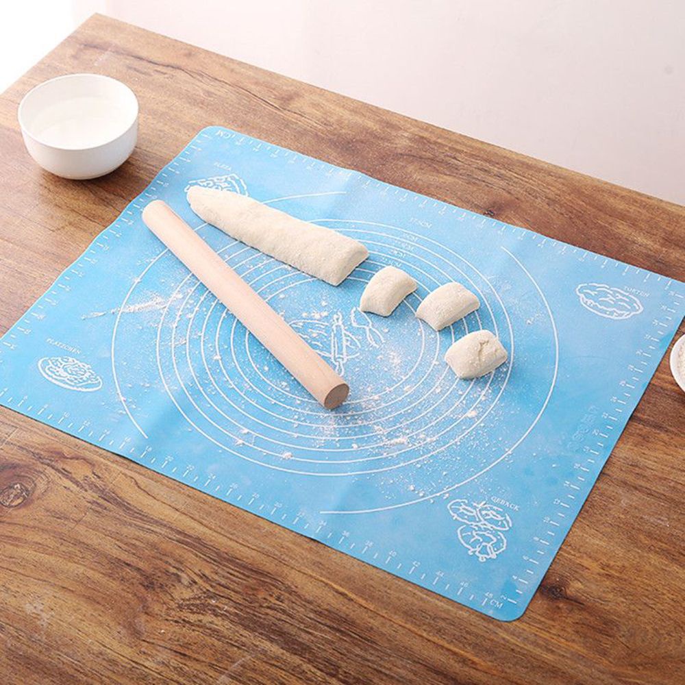 Alas Rolling Adonan Kue Tidak Lengket Tahan Suhu Tinggi Bahan Silikon Ukuran 26x29cm Untuk Dapur