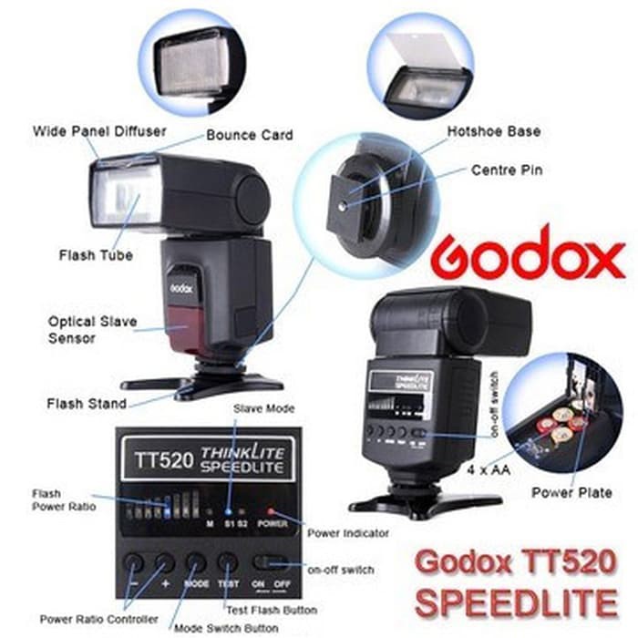 Godox TT520 II Camera Flash