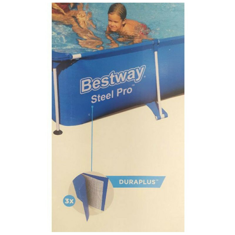 kolam renang portable bestway steel pool swimming pool